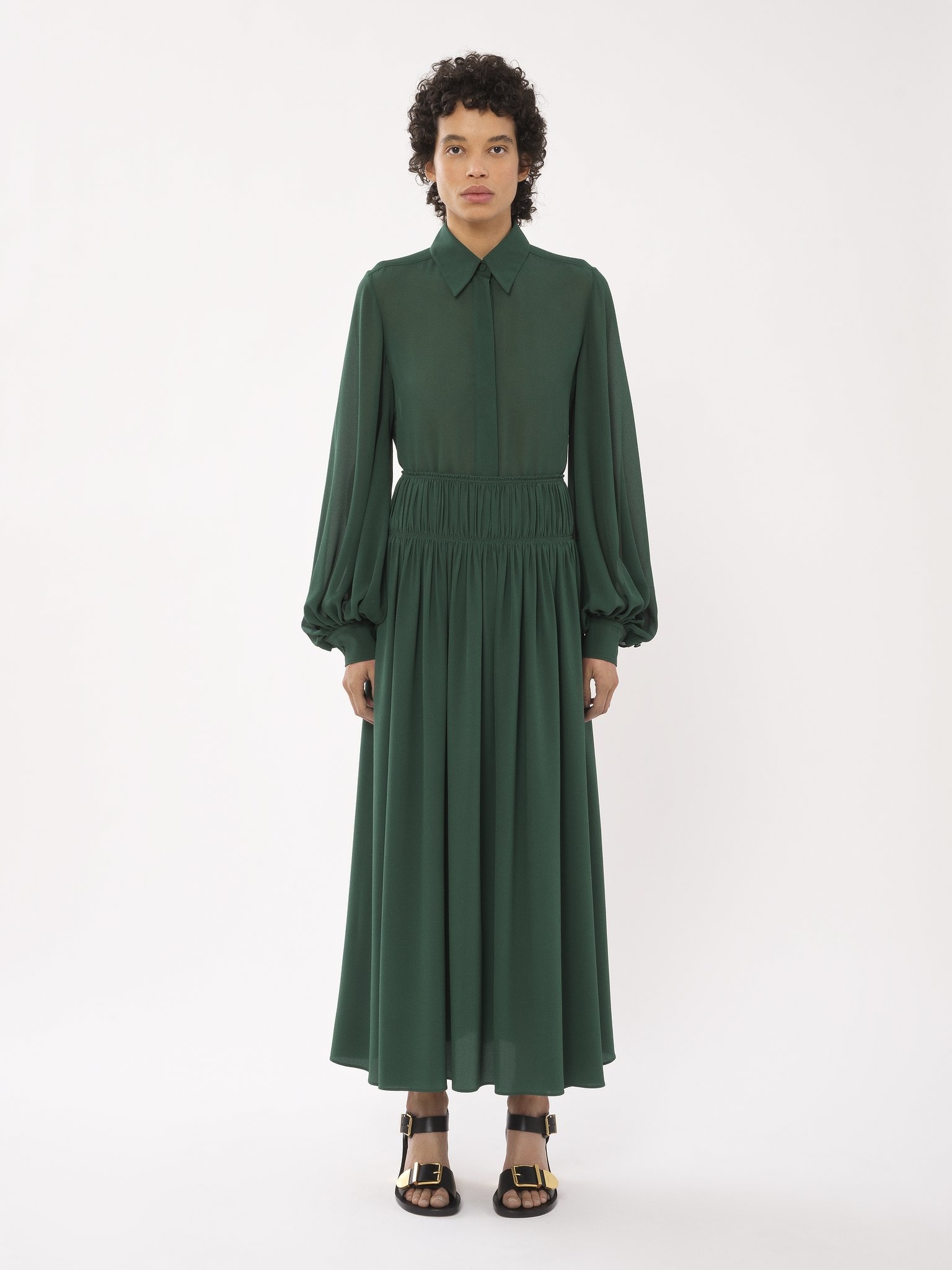 FLARED LONG SKIRT - 4