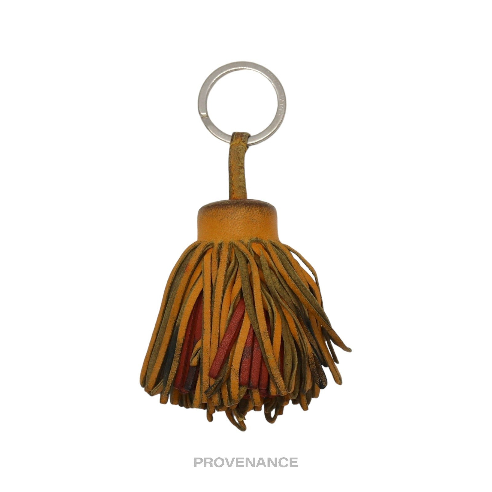 Hermes Milo Carmen Keychain - Orange/Red Leather - 2
