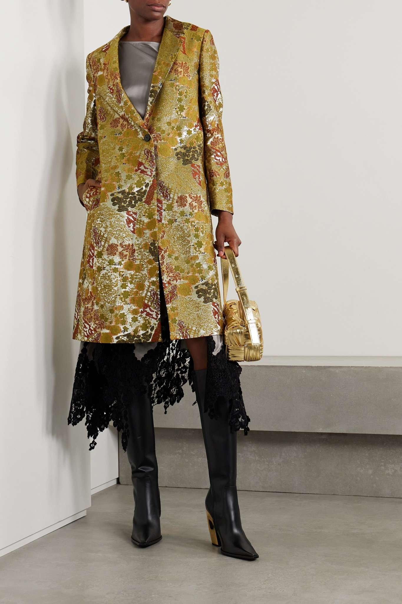 Metallic brocade coat - 2