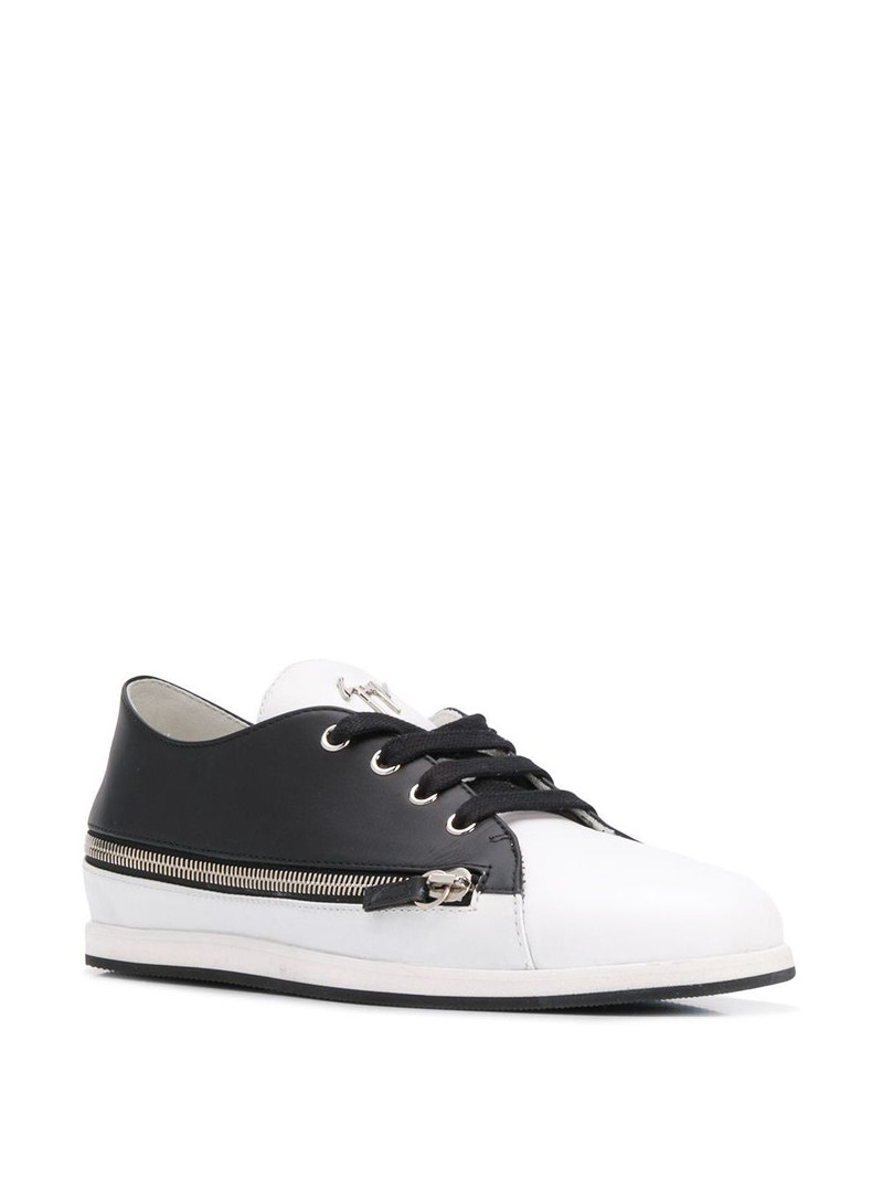 Giuseppe Zanotti two-tone zipped sneakers outlook