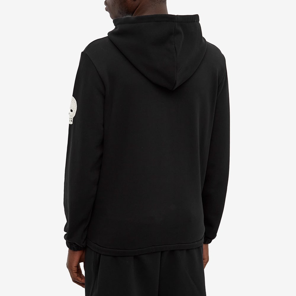 Alexander McQueen Zip Skull Patch Popover Hoody - 5