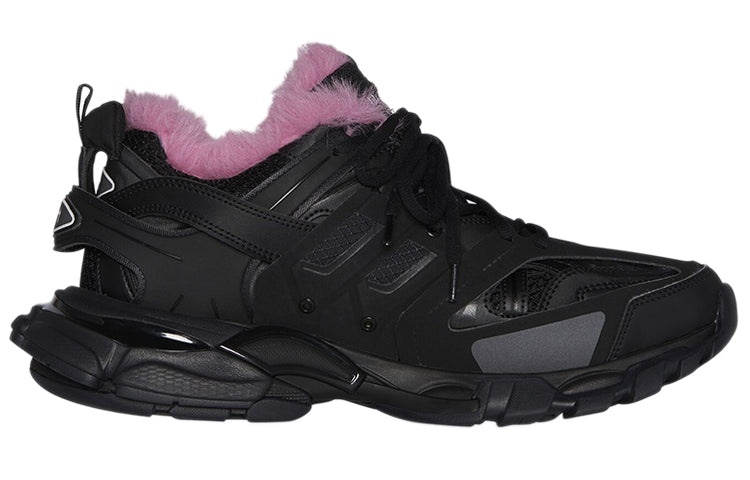 (WMNS) Balenciaga Track Sneakers 'Black Fake Fur Pink' 668555W3CQ61050 - 2