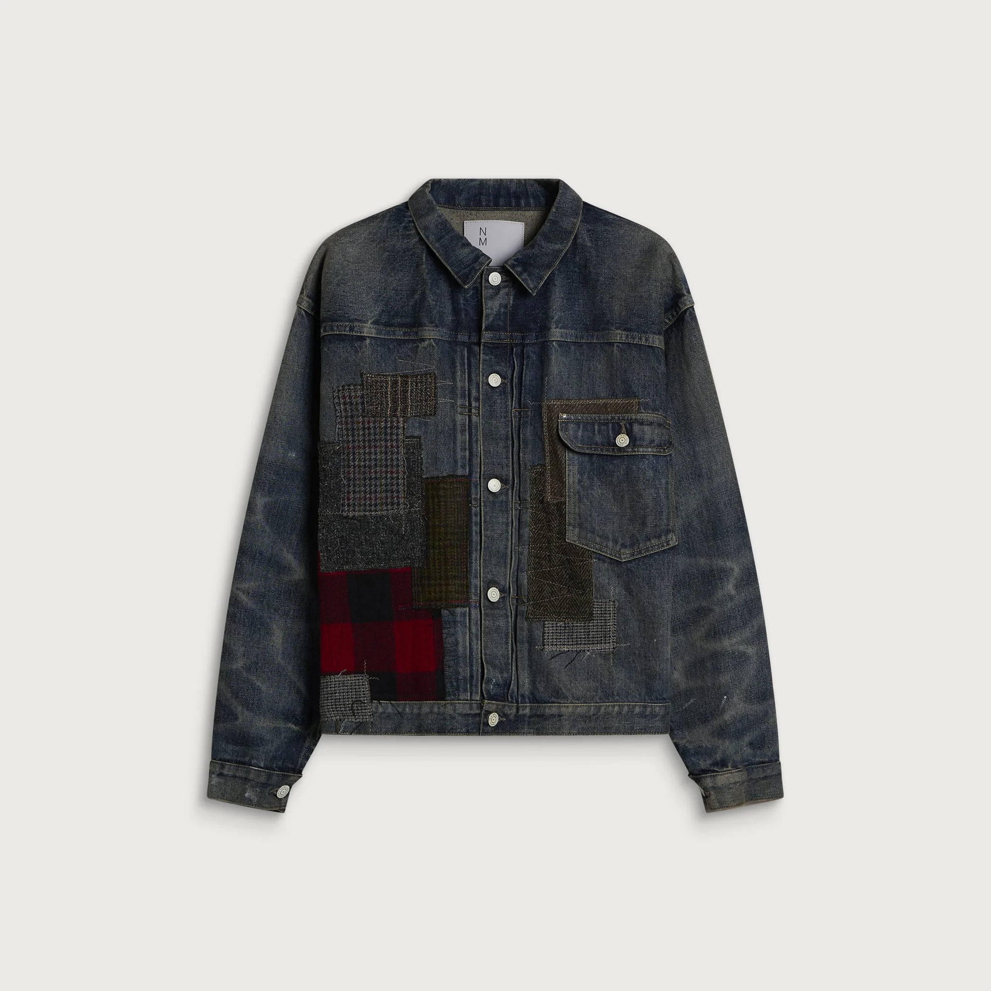 Junya Watanabe MAN Custom Patchwork Denim Jacket - 1