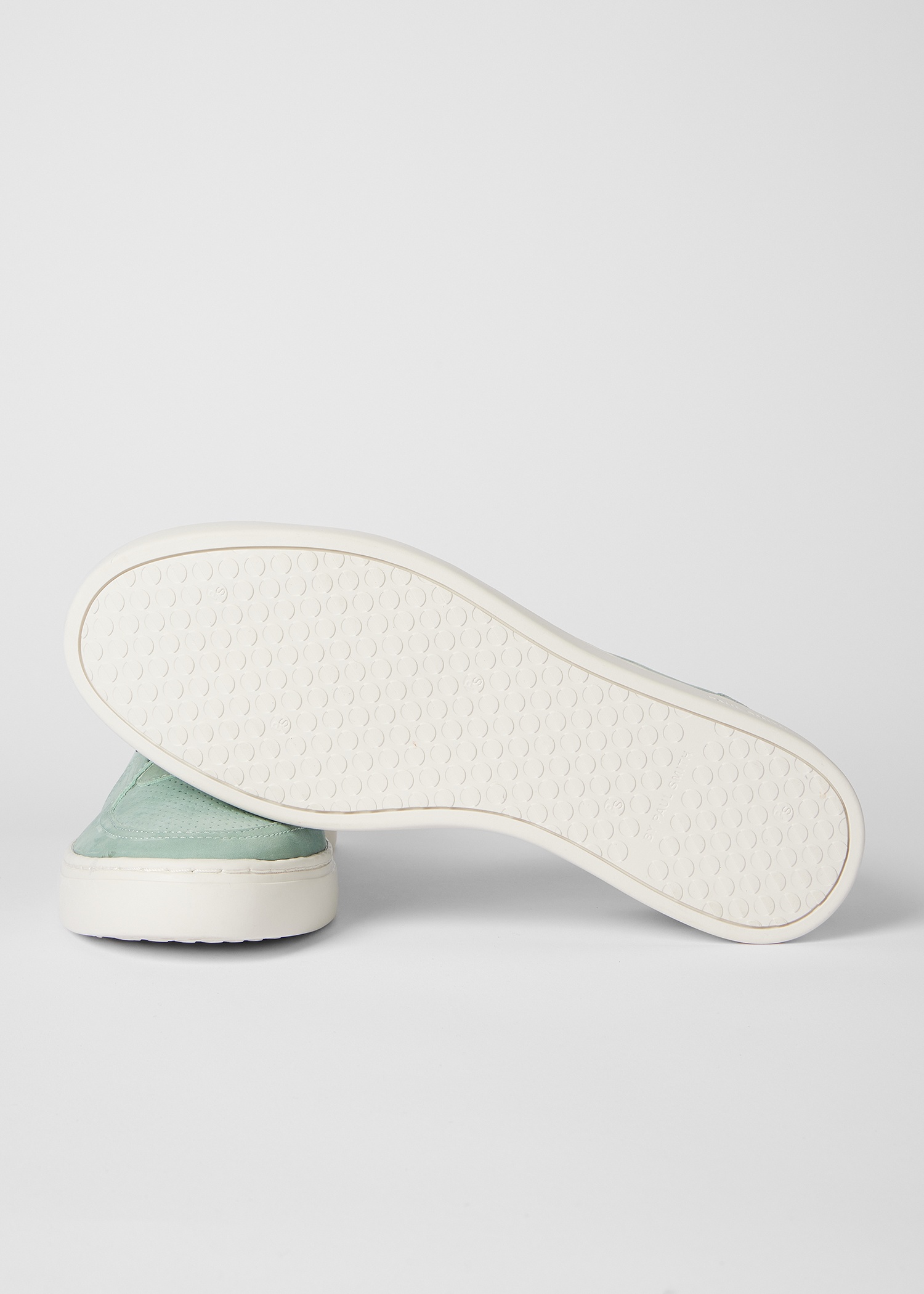 Mint Green Nubuck 'Margate' Trainers - 4