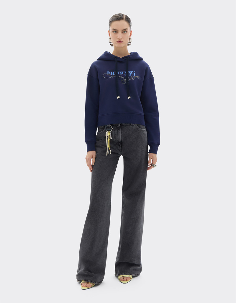 Ferrari Hooded sweatshirt with Ferrari embroidery outlook