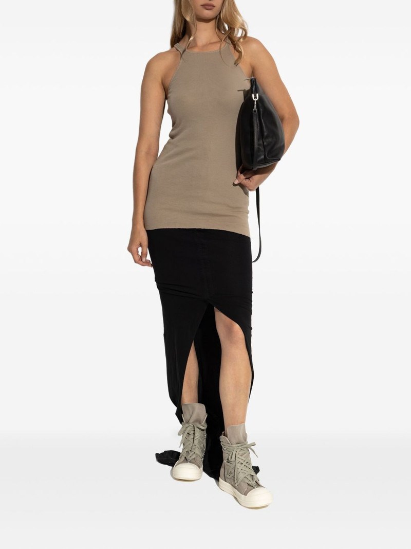 Rick Owens DRKSHDW ribbed racer-back tank top outlook