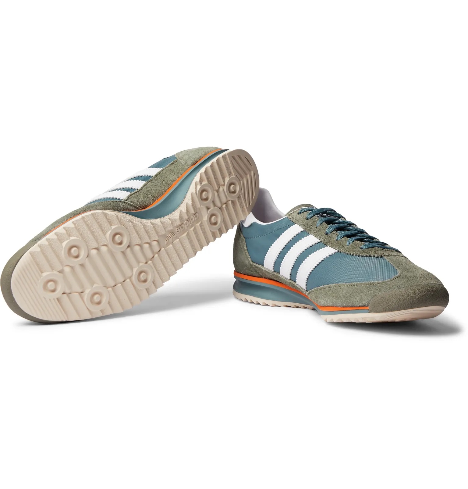 SL 72 Faux Leather, Faux Suede and Shell Sneakers - 3