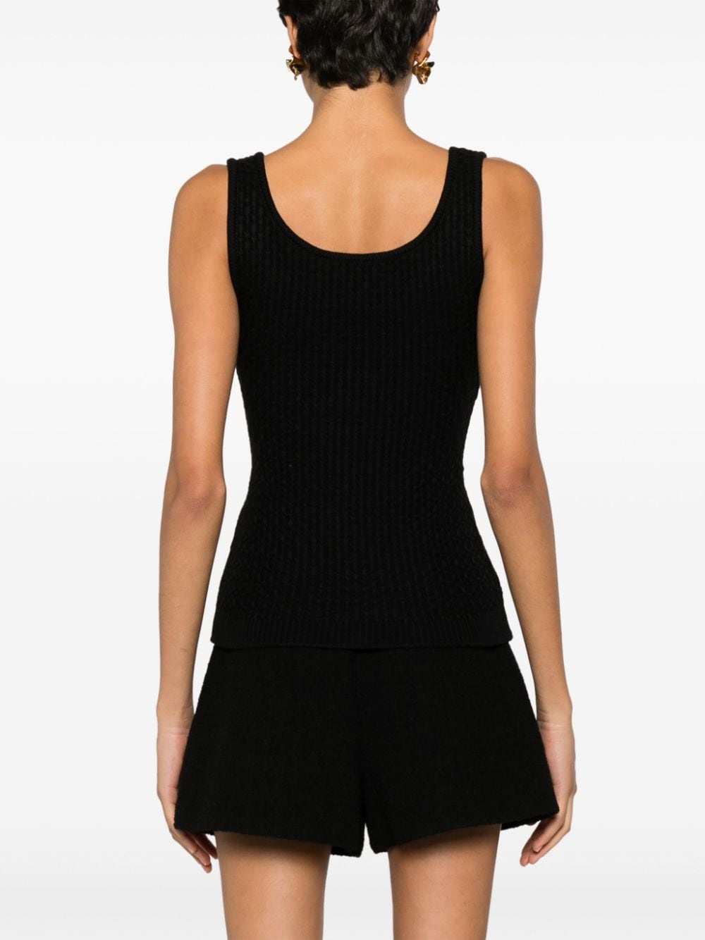 round-neck virgin wool top - 4