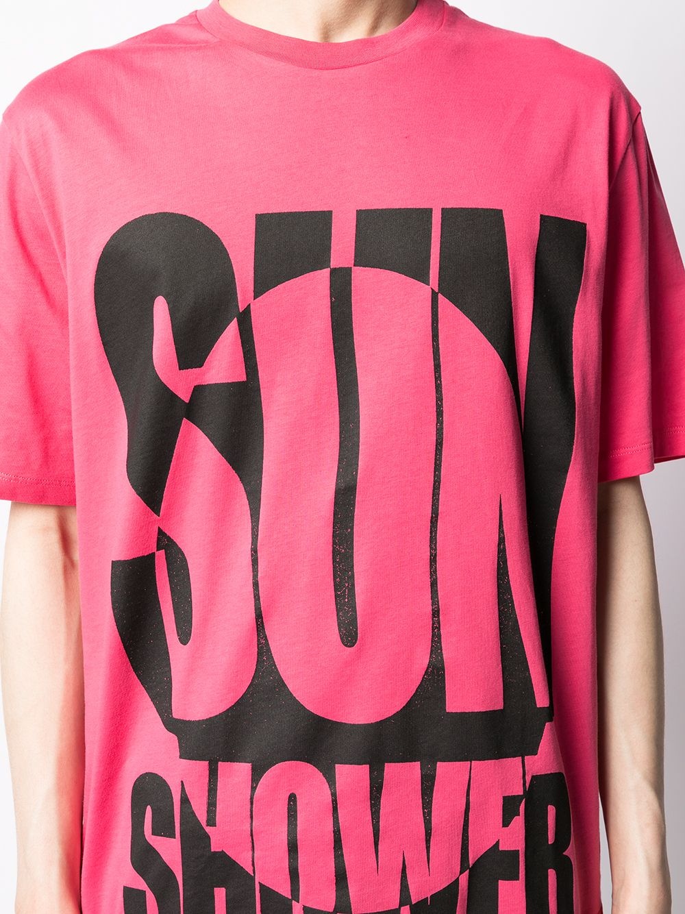 slogan-print short-sleeved T-shirt - 5