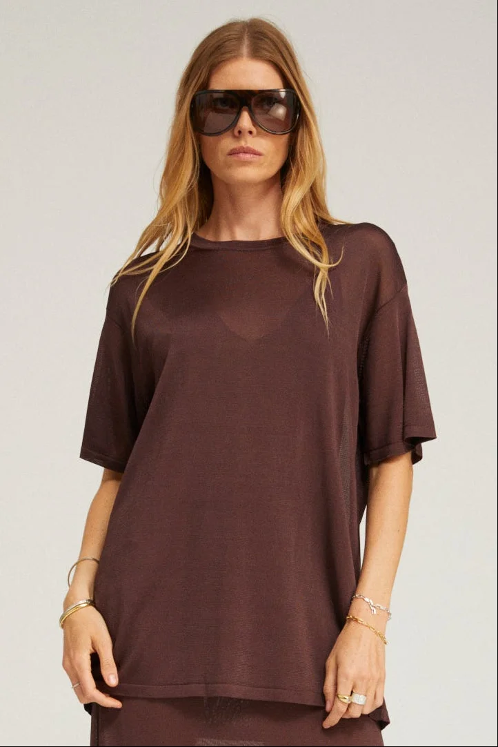 RAYON FRENCH TERRY VINTAGE TEE - 1