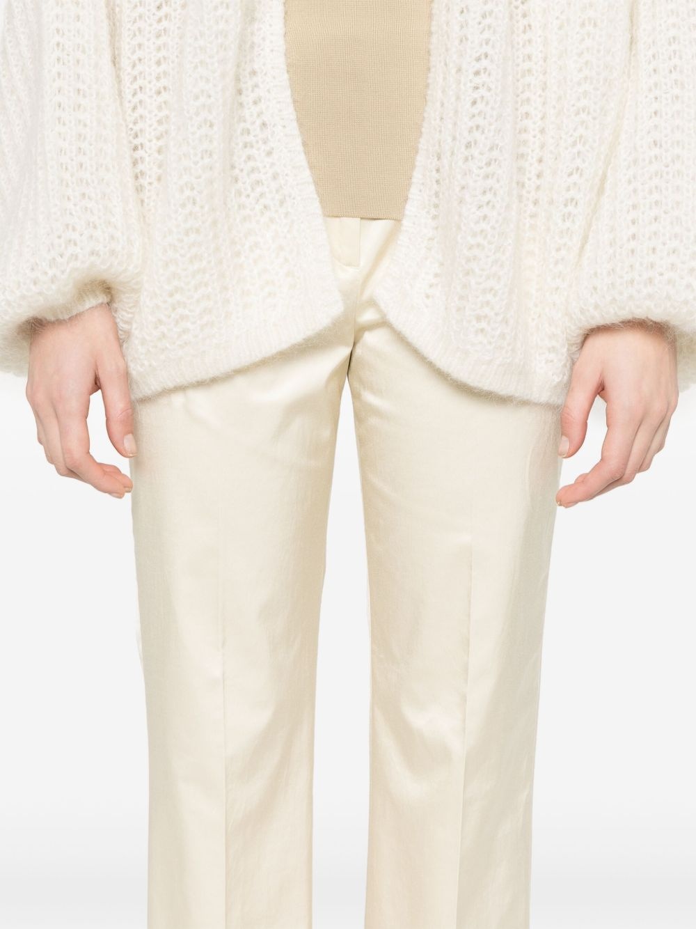straight-leg cropped trousers - 5
