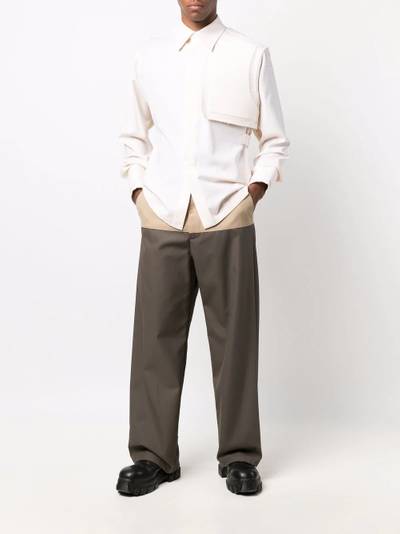 Ambush two-tone side-leg trousers outlook