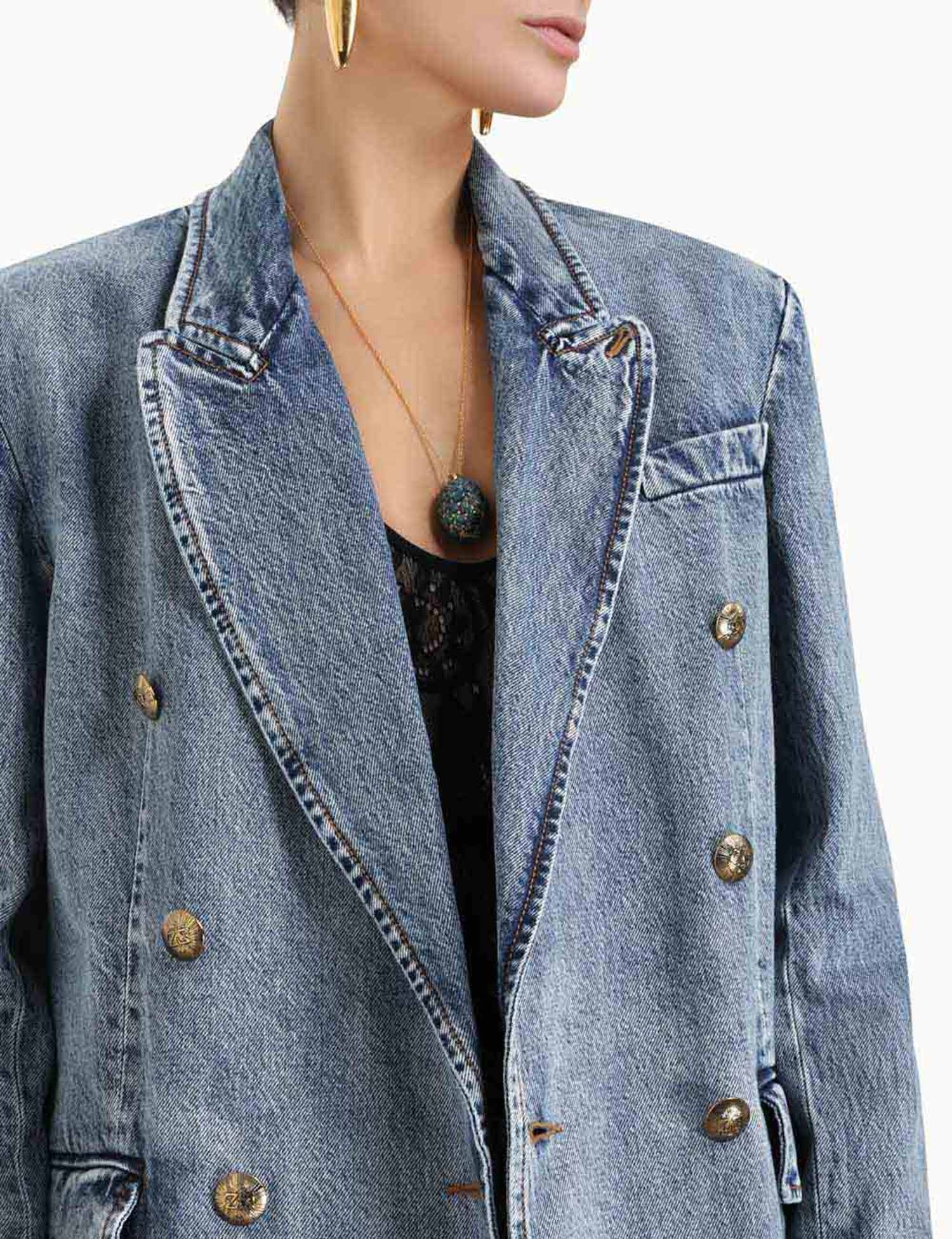 LUMINOSITY DENIM BLAZER - 7