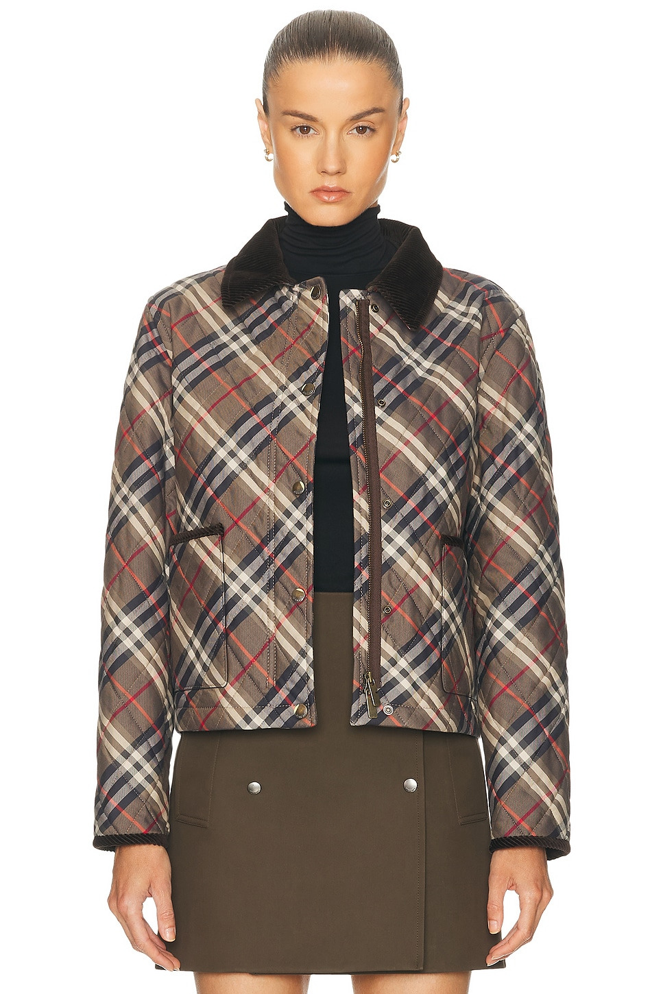 Cropped Quilted Jacket - 2