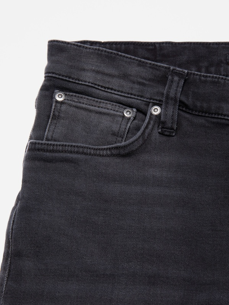 Nudie Jeans Tight Terry Black Blizzard outlook