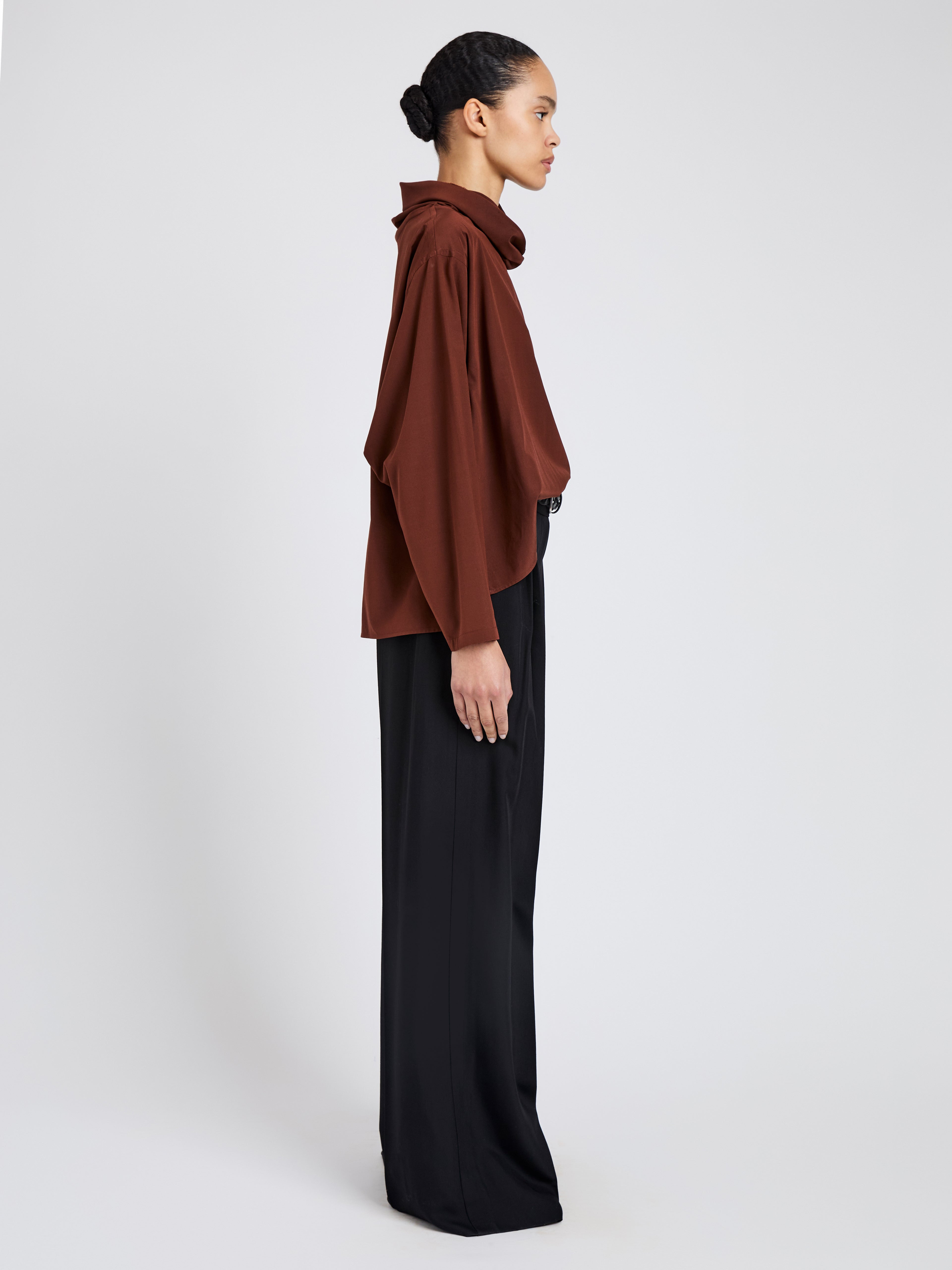 Solene Top in Silk Viscose - 4