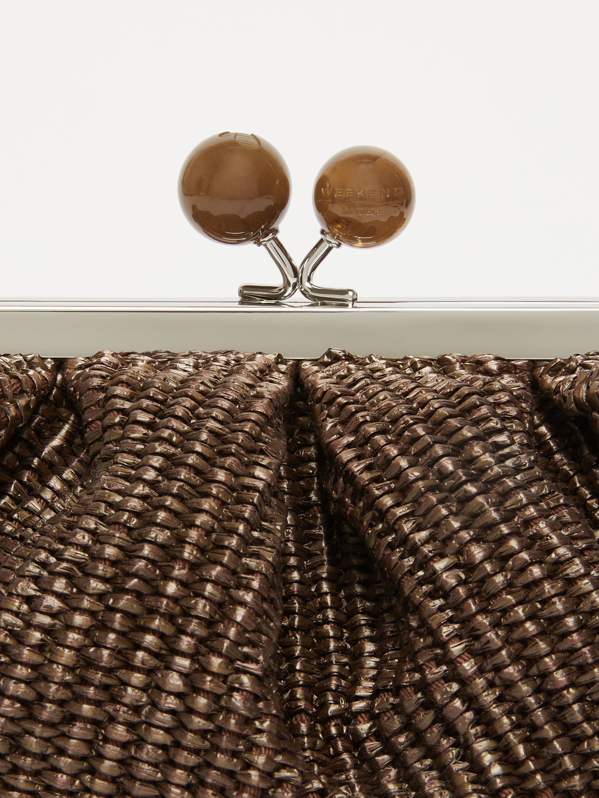 PALMAS Small raffia-effect Pasticcino Bag - 5