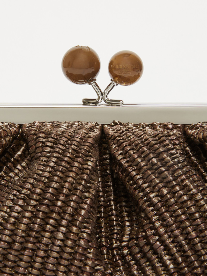 PALMAS Small raffia-effect Pasticcino Bag 5