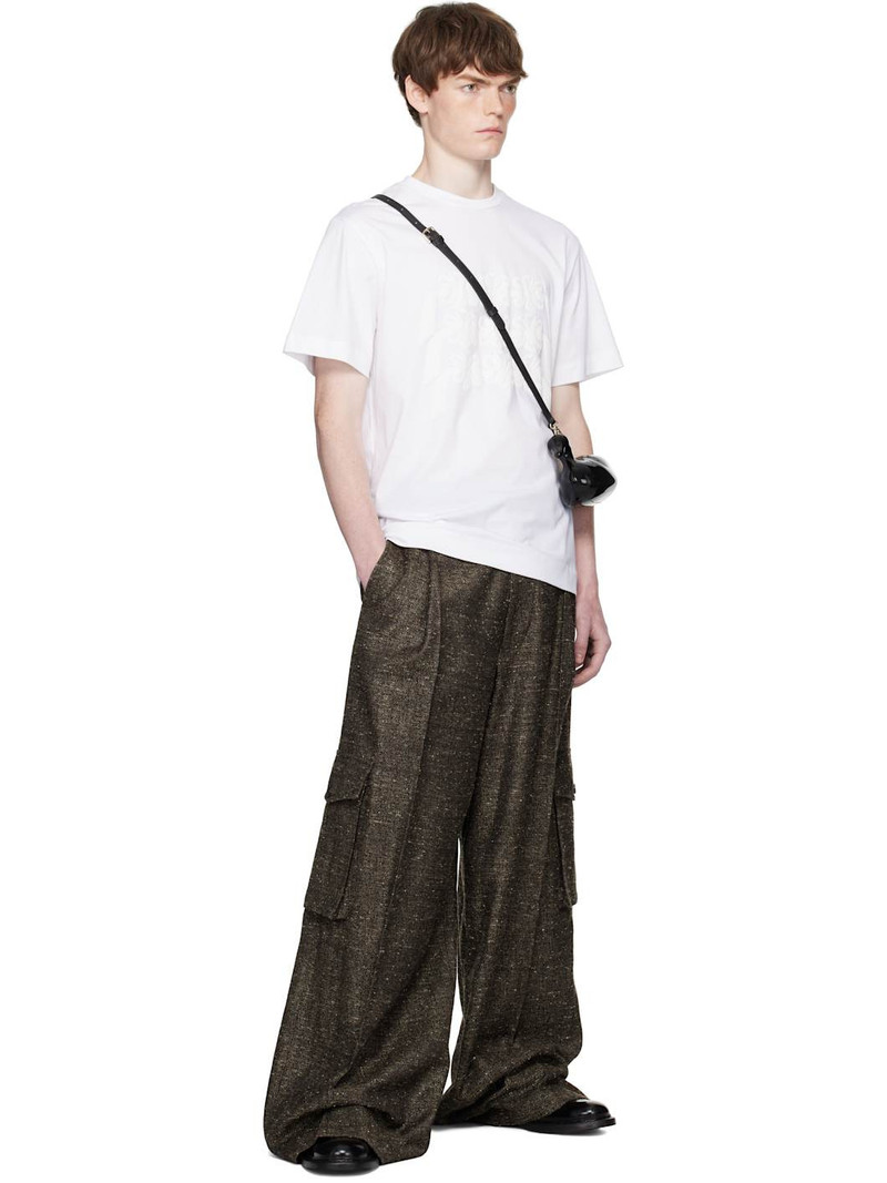 Simone Rocha White Ribbon Daisy Chain Print T-shirt outlook
