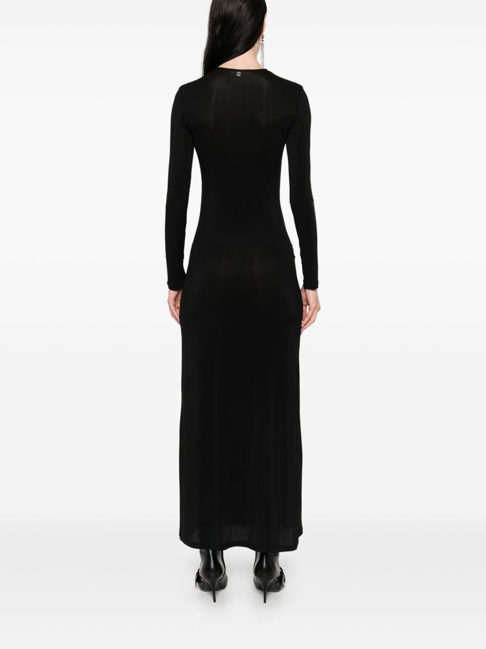 semi-sheer maxi dress - 4