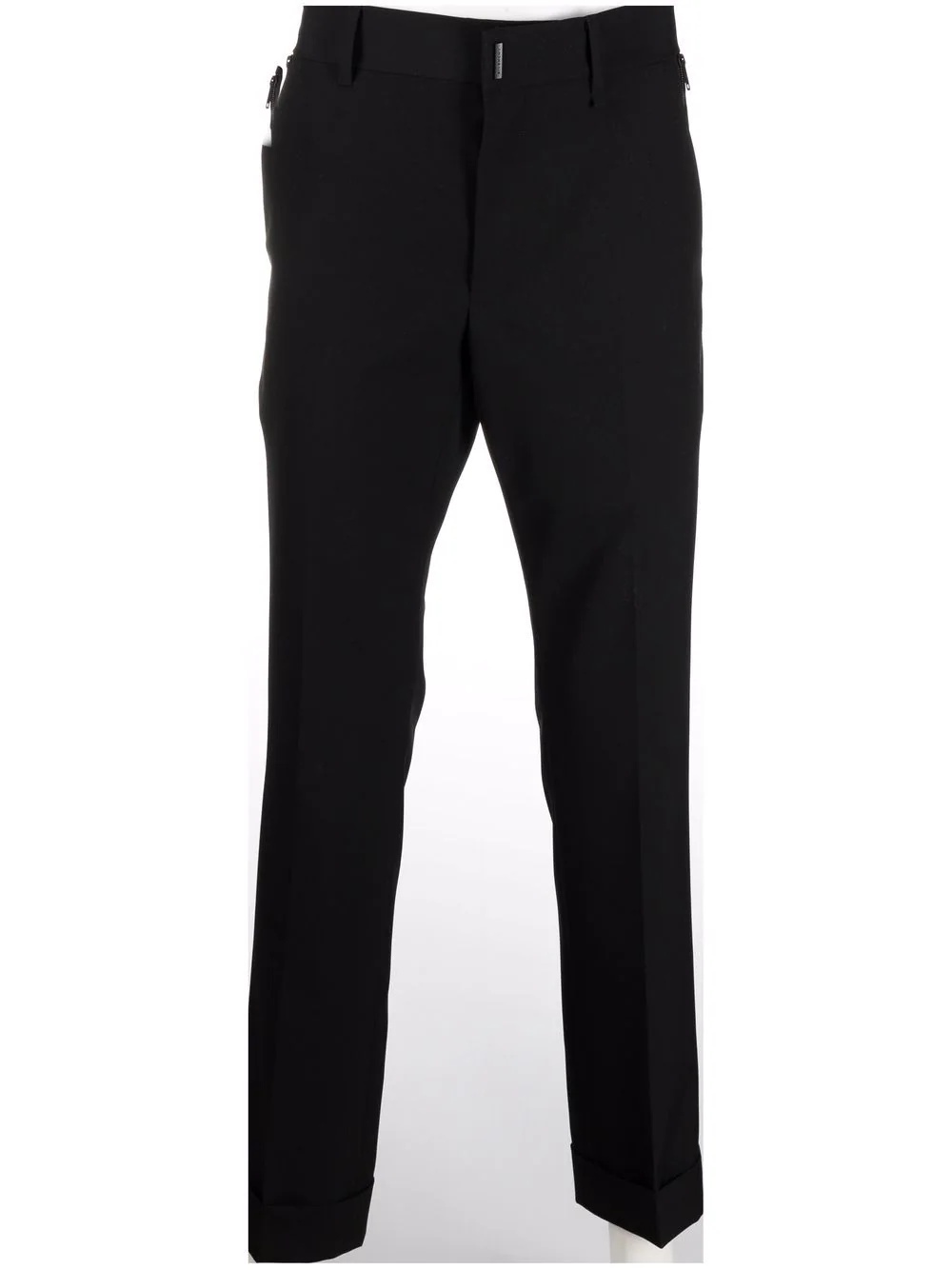 slim-fit tailored wool trousers - 2