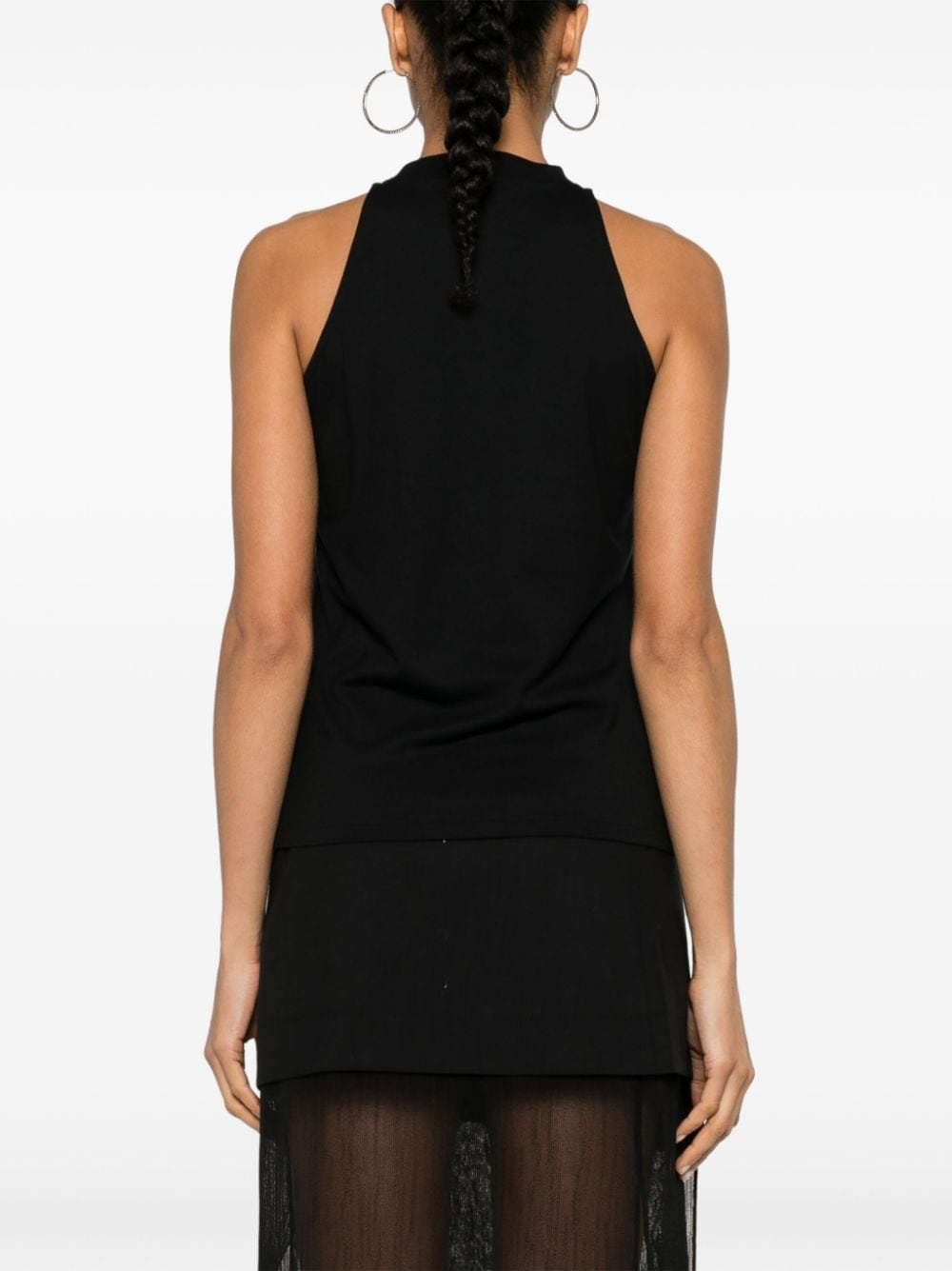gathered-detail tank top - 4