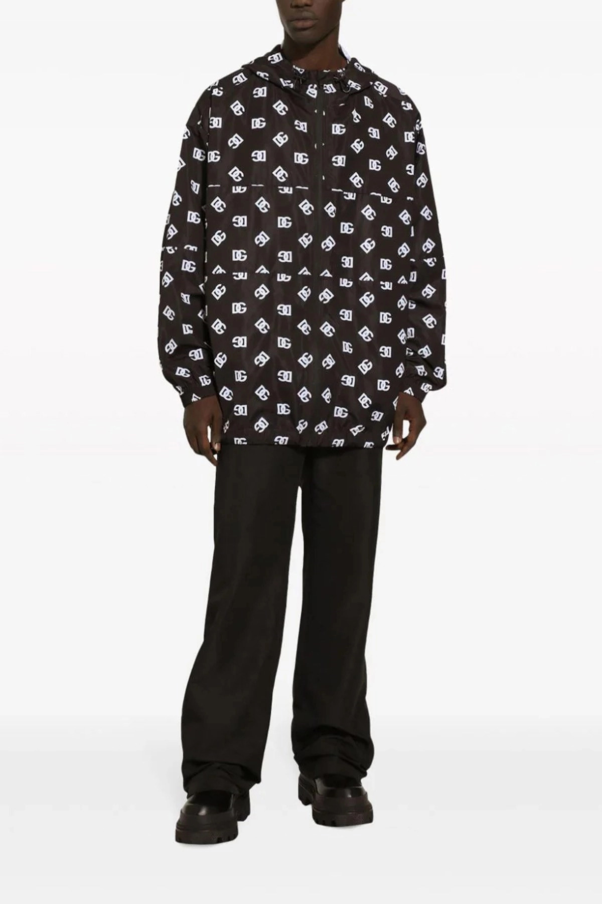 Logo print hooded jacket - 2