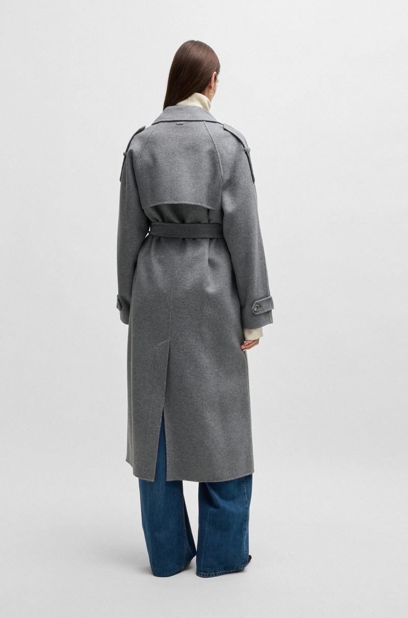 BELTED TRENCH COAT IN A WOOL BLEND 4