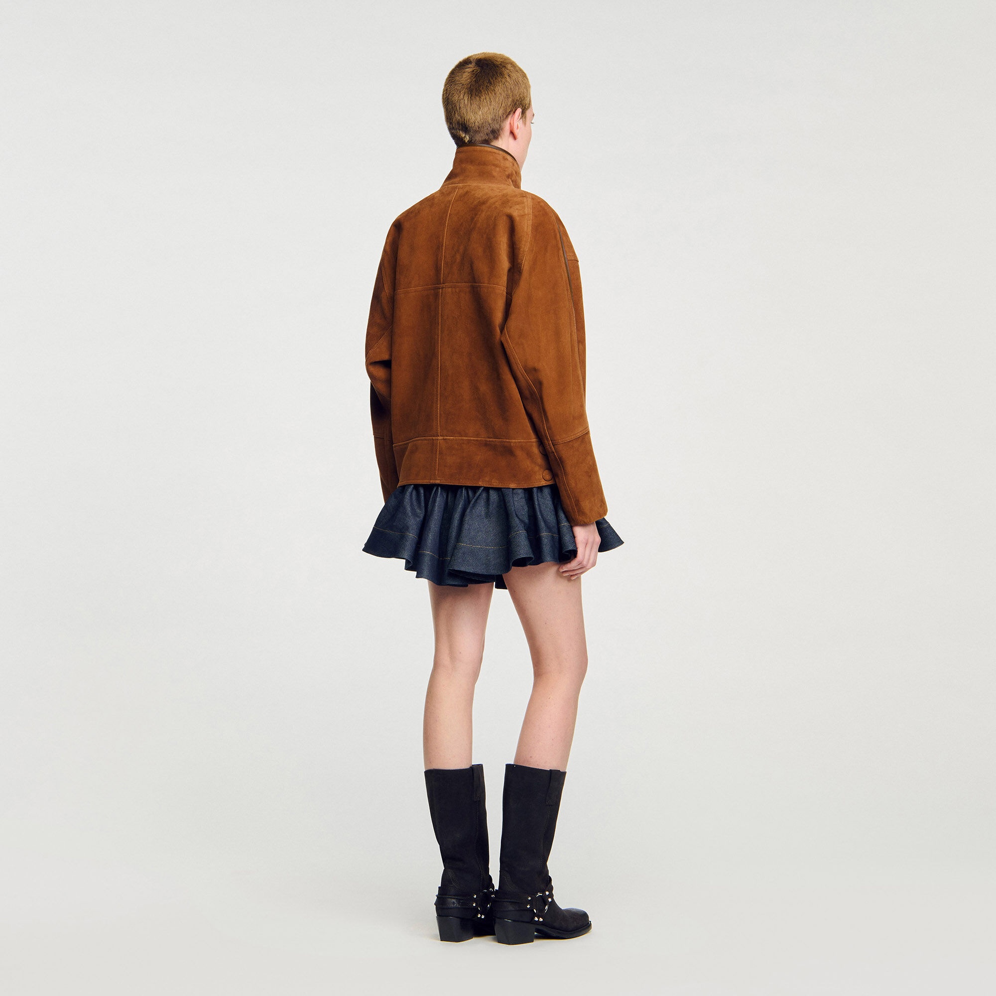 OVERSIZED SUEDE JACKET - 5