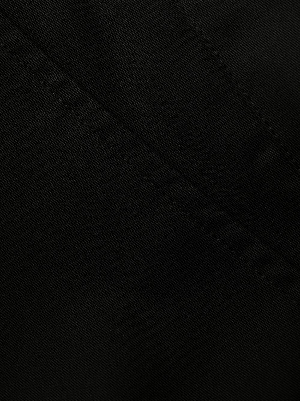 logo-plaque cotton tailored trousers - 6