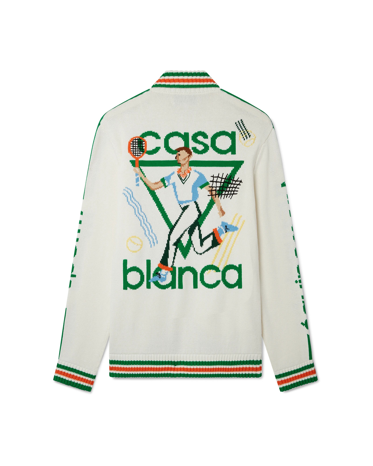 Le Jeu Intarsia Knit Jacket | Casablanca Paris - 2