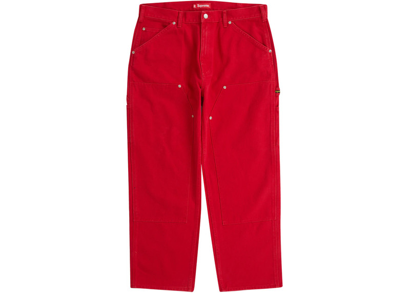 Supreme Double Knee Painter Pant (SS23) Red 1
