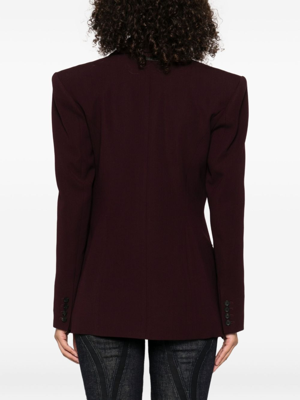 single-breasted wool jacket - 4