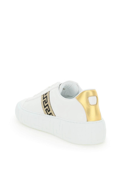 VERSACE LEATHER GRECA SNEAKERS outlook