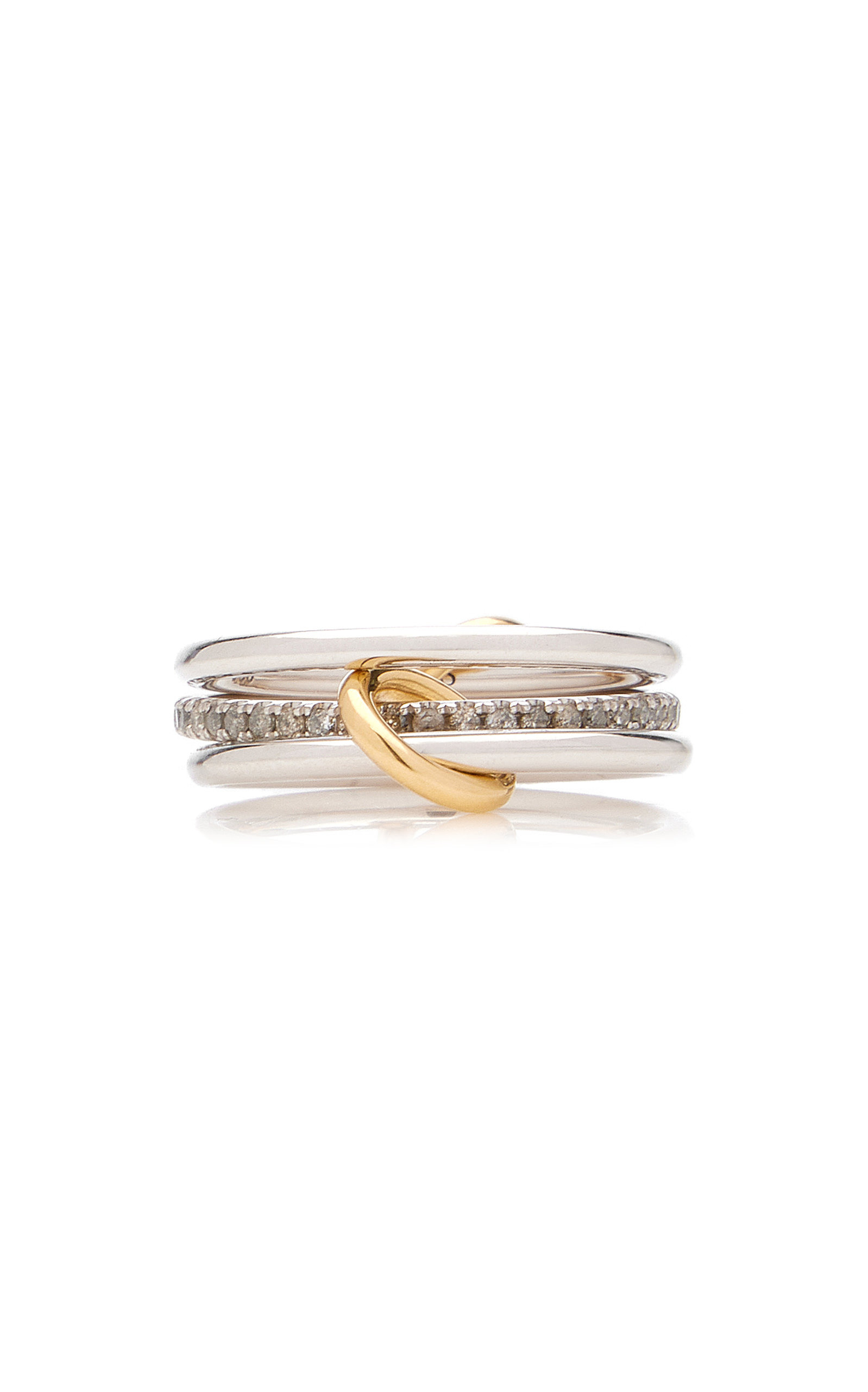 Sonny 18K Yellow Gold, Sterling Silver Diamond Ring silver - 4