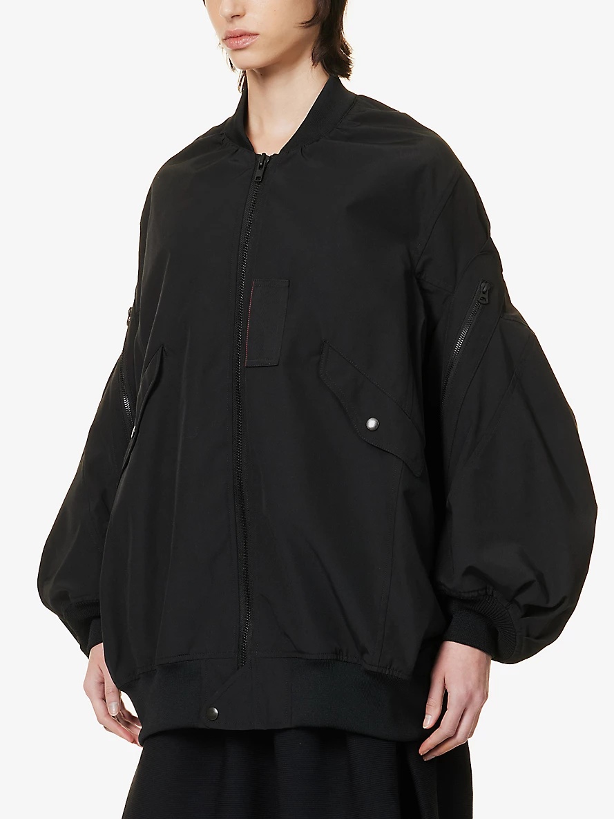 Relaxed-fit zipped-pocket shell jacket - 3
