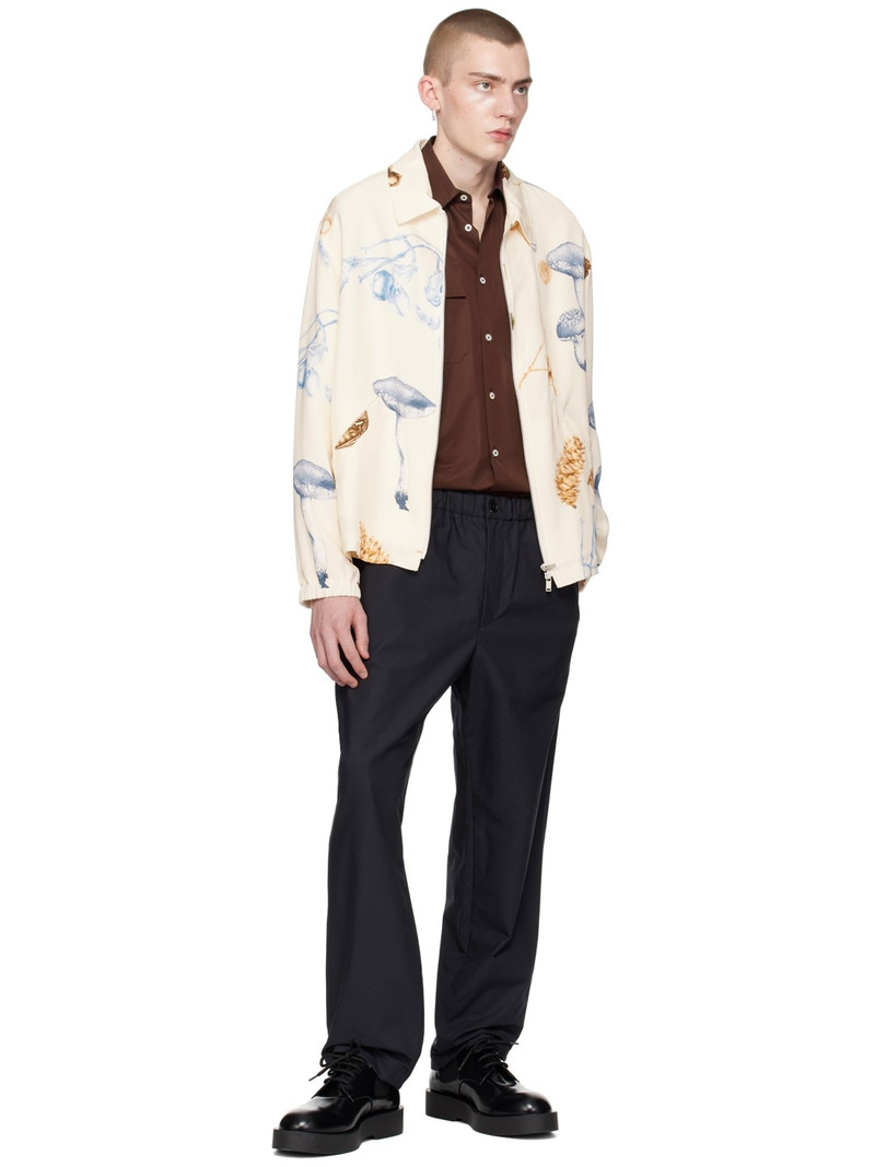 Jil Sander Navy Four-Pocket Trousers outlook