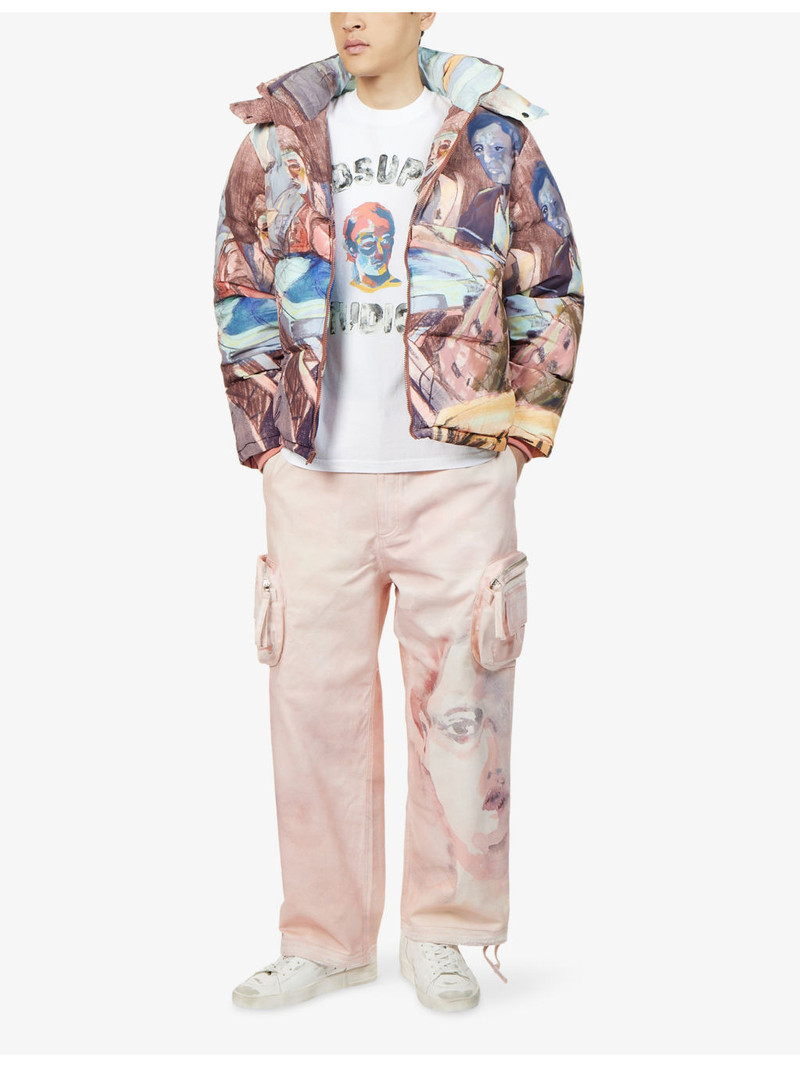 KidSuper Kidsuper x Piet Watercolour Cotton Cargo Trousers outlook