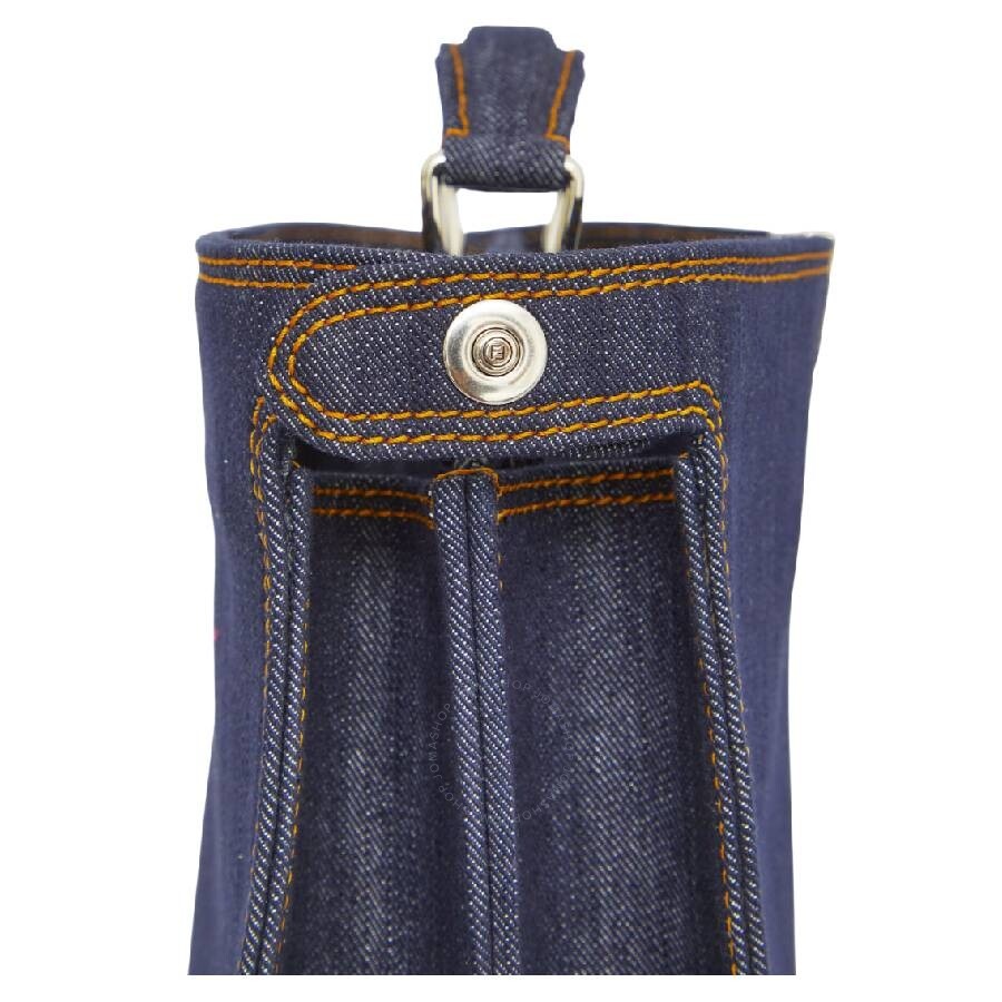 Fendi Peekaboo ISeeU  Mini Bag Denim-Effect Fabric. - 4