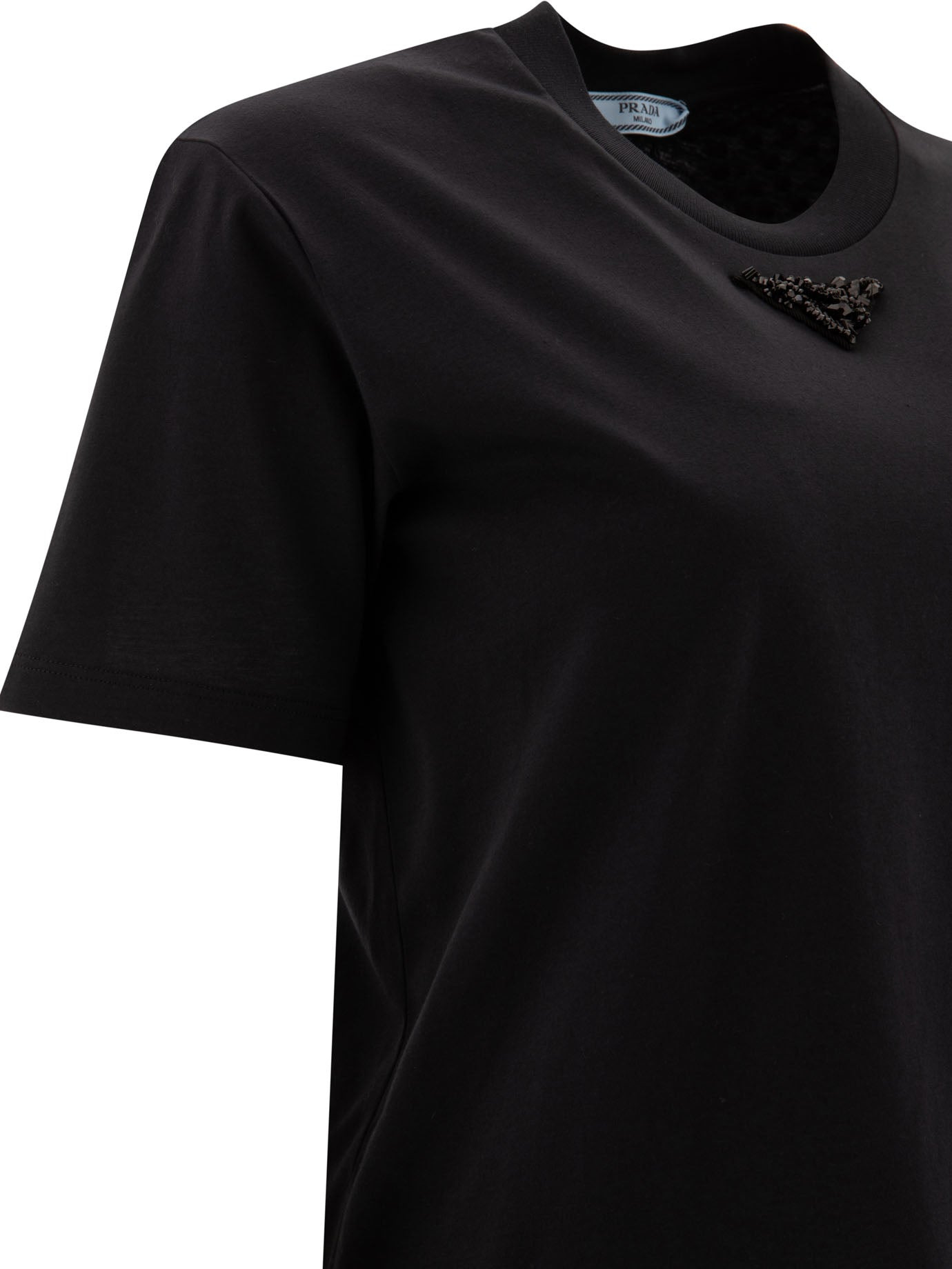 Prada T-shirt With Triangle Logo - 4