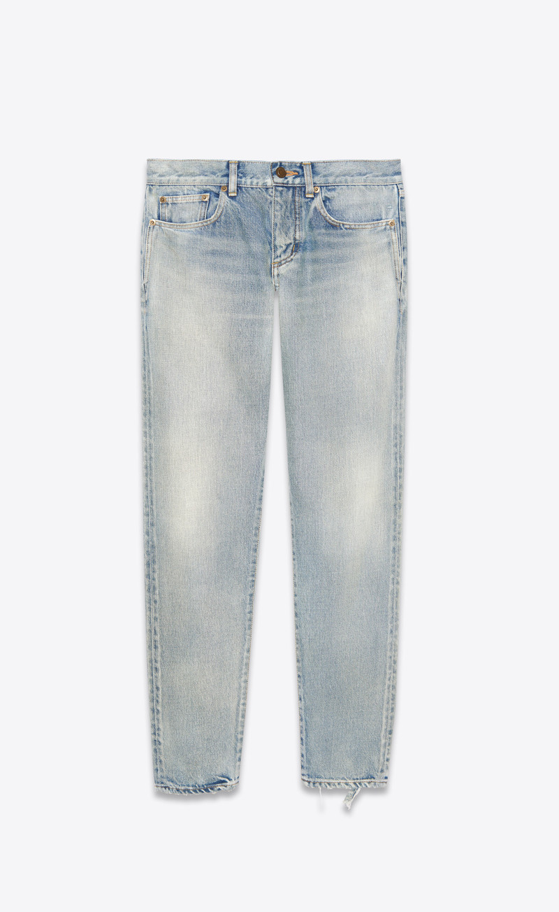 boyfriend jeans in 80's vintage blue denim - 1