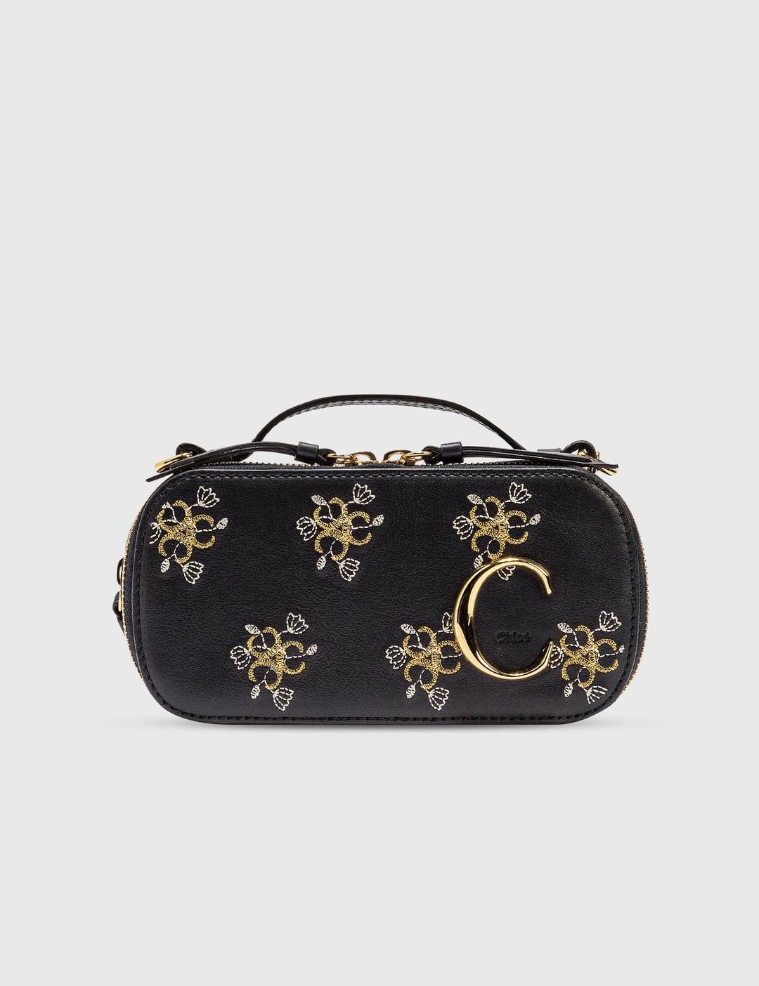 Chloé C Mini Vanity Bag With Embroidery - 2