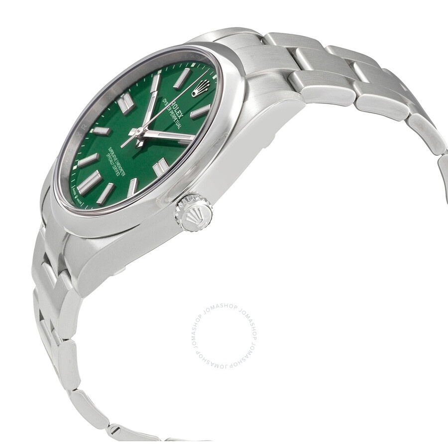 Rolex Oyster Perpetual 41 Automatic Green Dial Men's Watch 124300GNSO - 2
