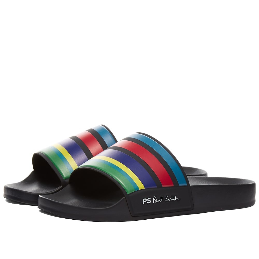 Paul Smith Multi Stripe Pool Slide - 1