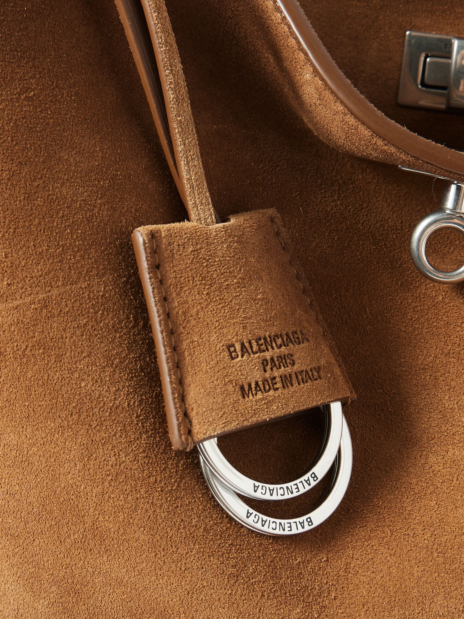 Rodeo medium suede shoulder bag Camel - 4