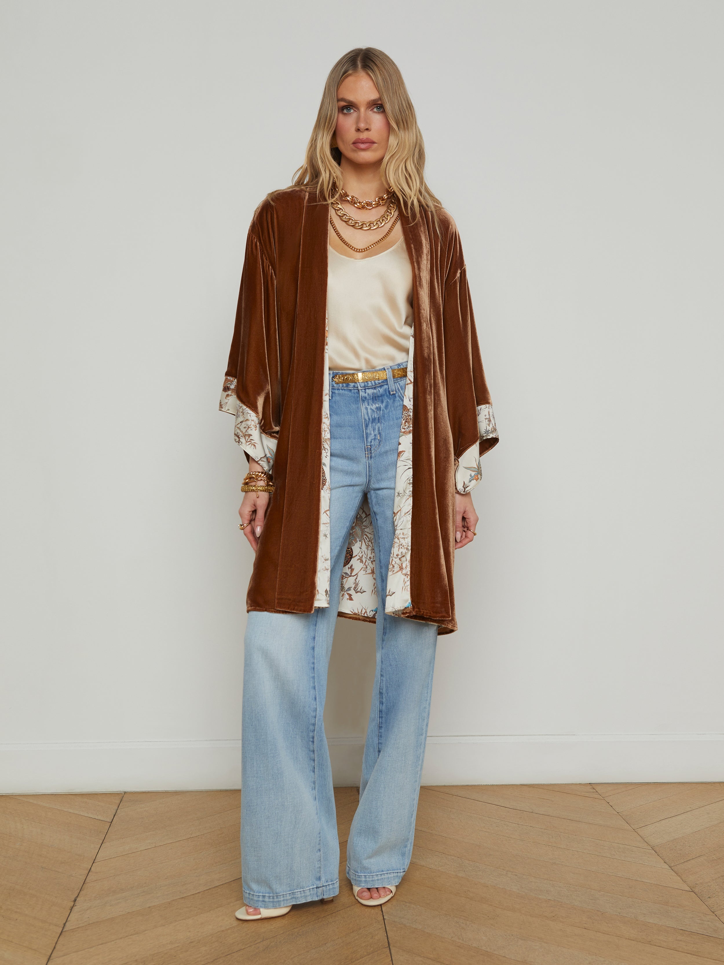 Nabi Velvet Kimono - 3