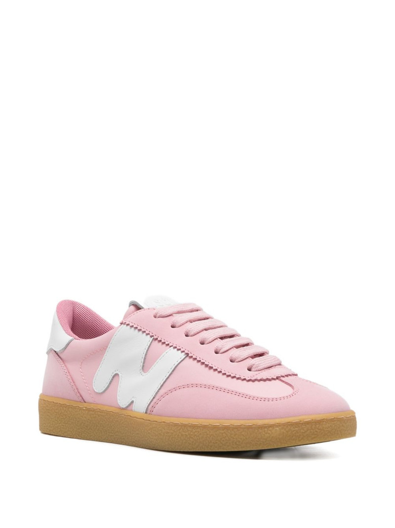 MSGM calf leather logo sneakers outlook