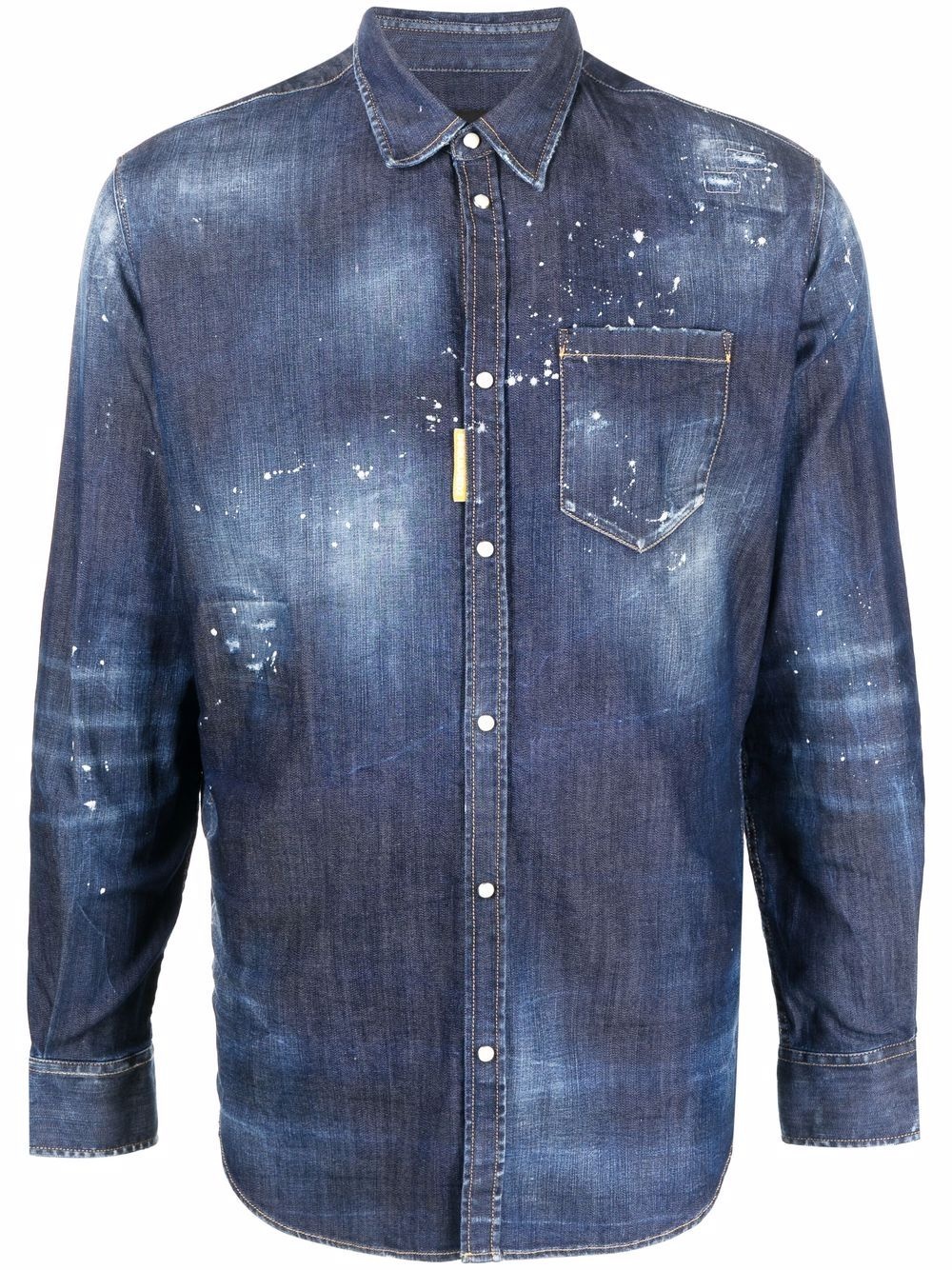 Icon logo denim shirt - 1