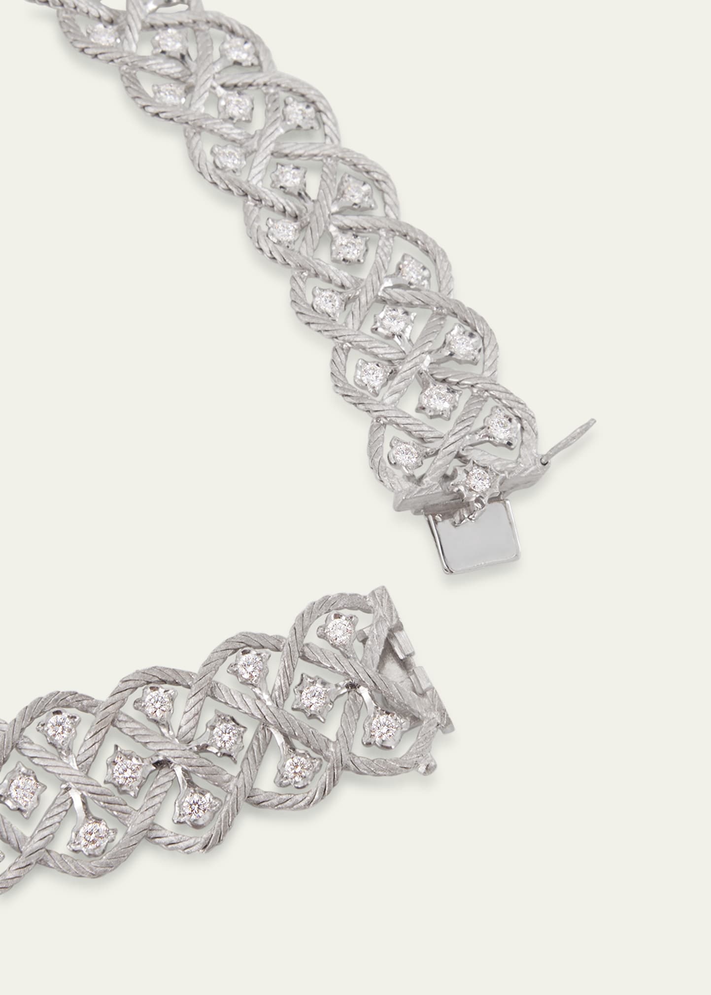 Etoilee 18K White Gold Diamond Collar - 4