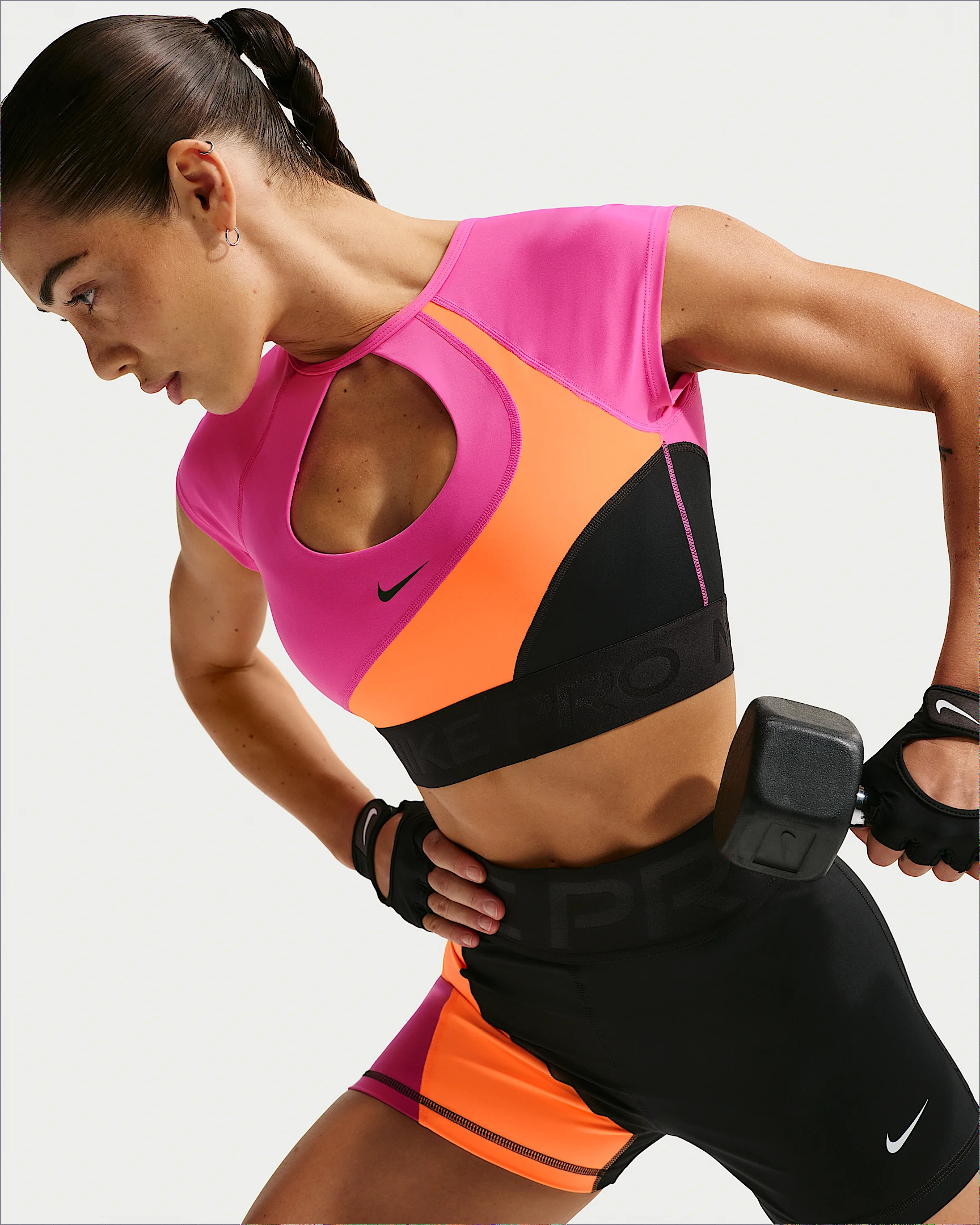 Nike Pro Sculpt Women's Medium-Support Padded Short-Sleeve Sports Bra - 1